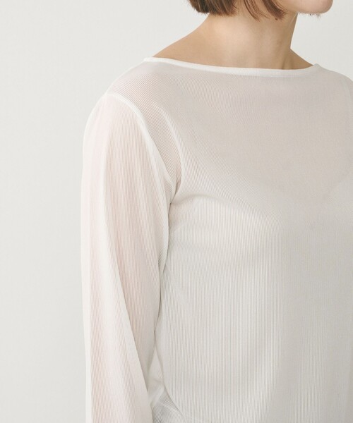 Diagram（ダイアグラム）の「シアーアセテートカットトップ（Tシャツ/カットソー・レディース・ブラック/オレンジ/ベージュ/ホワイト・36）」の10枚目の写真