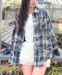 FOREVER 21 | 【2025SS】ヴィンテージライクチェックオーバーシャツ(シャツ/ブラウス)