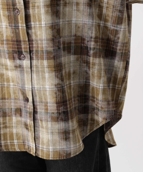 FOREVER 21（フォーエバー トゥエンティーワン）の「【2025SS】ヴィンテージライクチェックオーバーシャツ（シャツ/ブラウス・レディース・イエロー/ネイビー/グレー・FREE）」の10枚目の写真