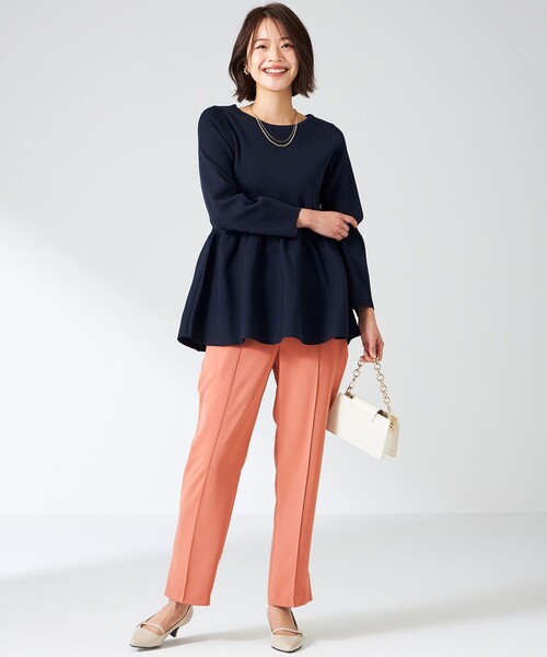 ANY SIS(エニィスィス)の「【洗える】スポンディッシュペプラム ニット(ニット/セーター・レディース・ブラック系2/ライトグリーン系/ネイビー系/ブルー系/オレンジ系/ホワイト系2・2)」の16枚目の写真