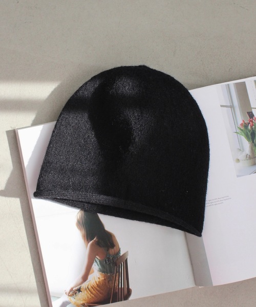 SANSeLF（サンセルフ）の「シンプルニットビーニー【SANSeLF】sana24a022（ニットキャップ/ビーニー・レディース・グレー/ライトベージュ/ブラック・FREE）」の12枚目の写真