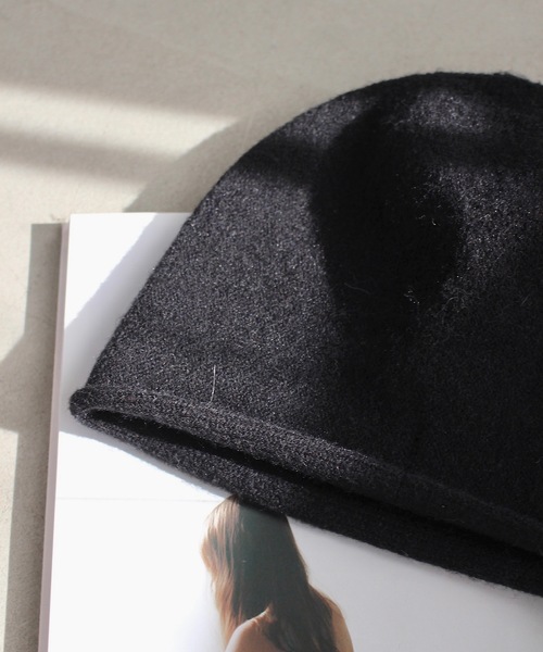 SANSeLF（サンセルフ）の「シンプルニットビーニー【SANSeLF】sana24a022（ニットキャップ/ビーニー・レディース・グレー/ライトベージュ/ブラック・FREE）」の13枚目の写真
