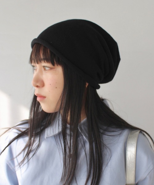 SANSeLF（サンセルフ）の「シンプルニットビーニー【SANSeLF】sana24a022（ニットキャップ/ビーニー・レディース・グレー/ライトベージュ/ブラック・FREE）」の14枚目の写真