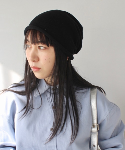 SANSeLF（サンセルフ）の「シンプルニットビーニー【SANSeLF】sana24a022（ニットキャップ/ビーニー・レディース・グレー/ライトベージュ/ブラック・FREE）」の15枚目の写真