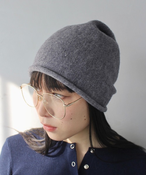 SANSeLF（サンセルフ）の「シンプルニットビーニー【SANSeLF】sana24a022（ニットキャップ/ビーニー・レディース・グレー/ライトベージュ/ブラック・FREE）」の19枚目の写真