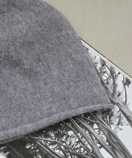 SANSeLF（サンセルフ）の「シンプルニットビーニー【SANSeLF】sana24a022（ニットキャップ/ビーニー・レディース・グレー/ライトベージュ/ブラック・FREE）」の4枚目の写真