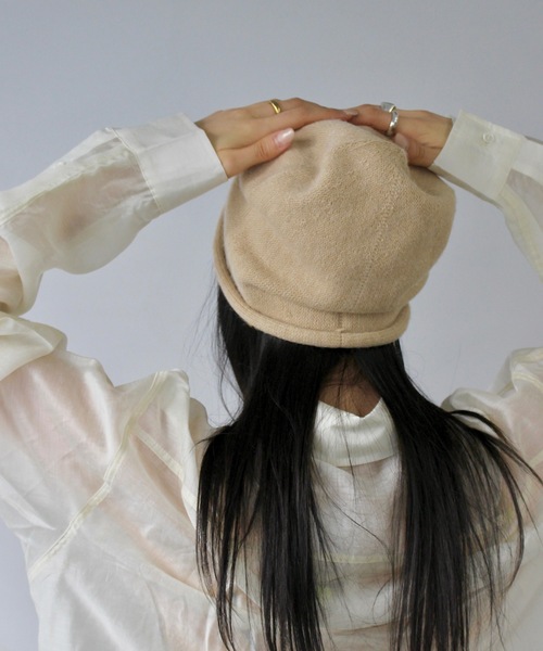 SANSeLF（サンセルフ）の「シンプルニットビーニー【SANSeLF】sana24a022（ニットキャップ/ビーニー・レディース・グレー/ライトベージュ/ブラック・FREE）」の22枚目の写真