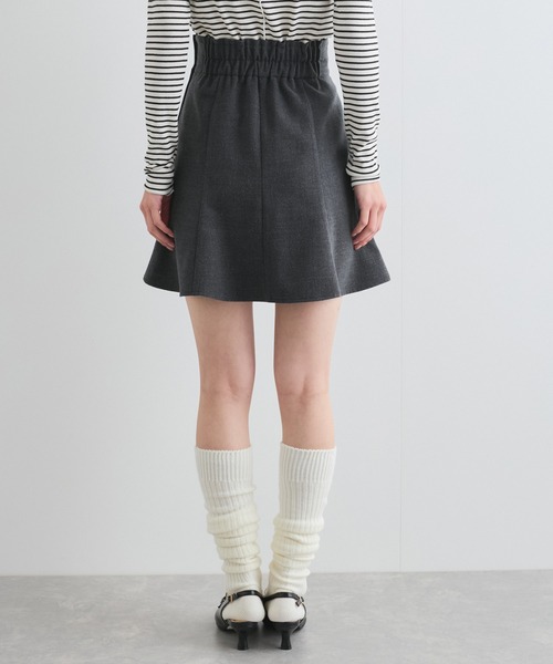 VIS（ビス）の「【洗える】ハイウエストミニスカート【インナーパンツ付き】（スカート・レディース・オフホワイト/チャコールグレー・S/M）」の15枚目の写真