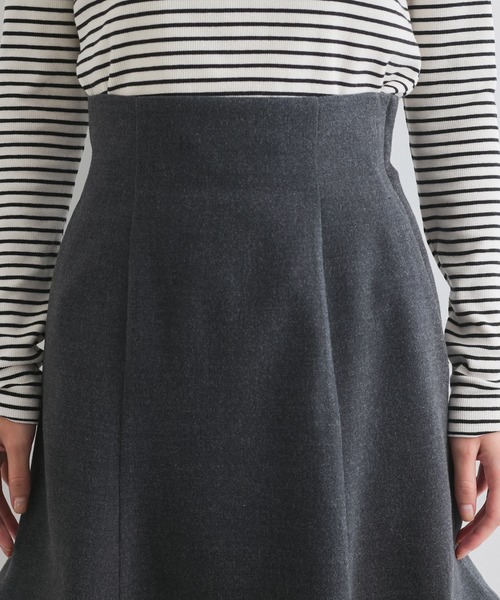 VIS（ビス）の「【洗える】ハイウエストミニスカート【インナーパンツ付き】（スカート・レディース・オフホワイト/チャコールグレー・S/M）」の16枚目の写真