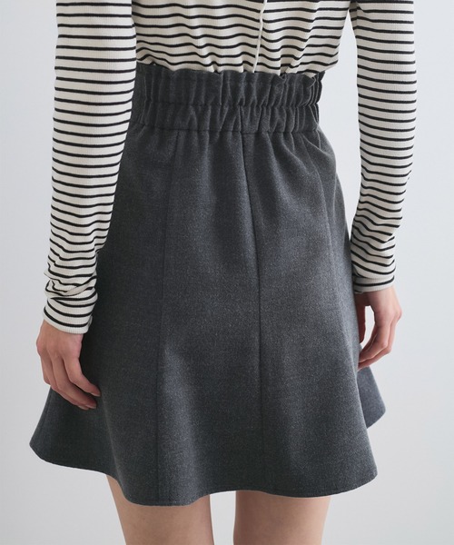 VIS（ビス）の「【洗える】ハイウエストミニスカート【インナーパンツ付き】（スカート・レディース・オフホワイト/チャコールグレー・S/M）」の19枚目の写真