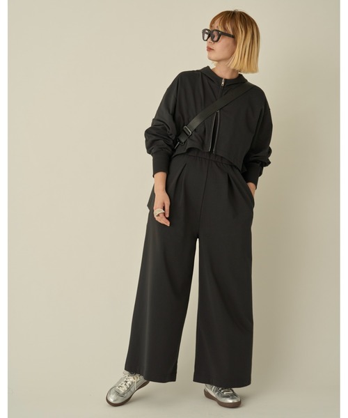 emmi パーカー×ベアオールインワンセット セール】パーカー×ベアオールインワンセット（つなぎ/オールインワン