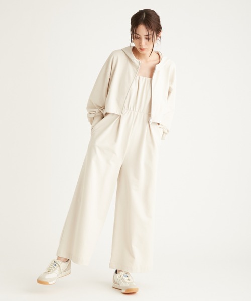 emmi（エミ）の「パーカー×ベアオールインワンセット（つなぎ/オールインワン・レディース・ブラック/ライトベージュ/グレー・0/1）」の5枚目の写真