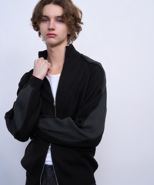 TASTE by Knit Wave line track jacket