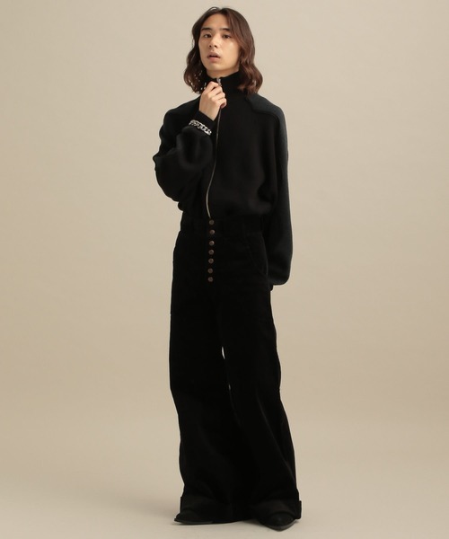 TASTE by Knit(テイストバイニット)の「【TASTE by Knit】Wave line track jacket(カーディガン/ボレロ・メンズ・ブラウン/ブラック・M/S)」の12枚目の写真