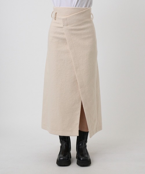 PINUE/ピヌエ】ブークレラップスカート（スカート）｜STUDIOUS