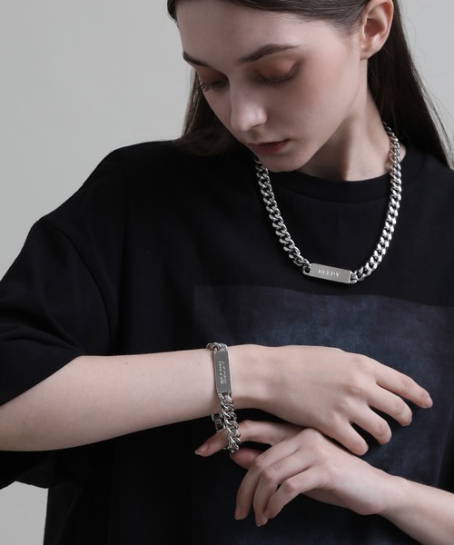 セール】【ELLUV/エルヴ】ロゴプレート ボリュームチェーンネックレス