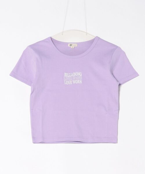 BILLABONG(ビラボン)の「BILLABONG/ビラボン ミニTシャツ BF013-U01(Tシャツ/カットソー・レディース・パープル/ブラック×ホワイト/ホワイト×ブラック・L/M)」の13枚目の写真