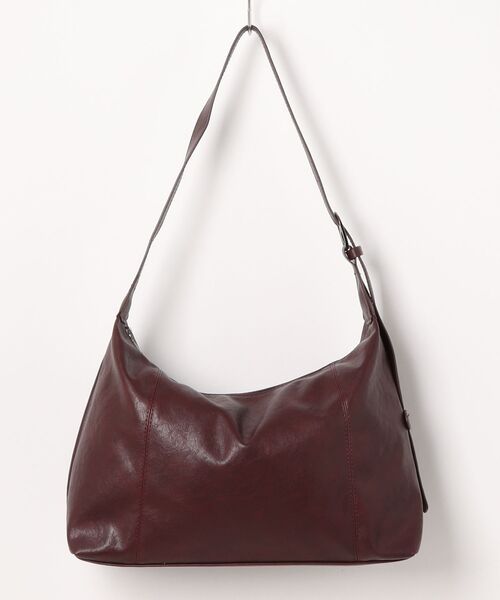 ankoROCK(アンコロック)の「an meets zakka 合成皮革レトロスクエアショルダーバッグ / バック 鞄 ユニセックス メンズ レディース カバン(ショルダーバッグ・レディース・ブラウン/ボルドー/ブラック・ONESIZE)」の15枚目の写真