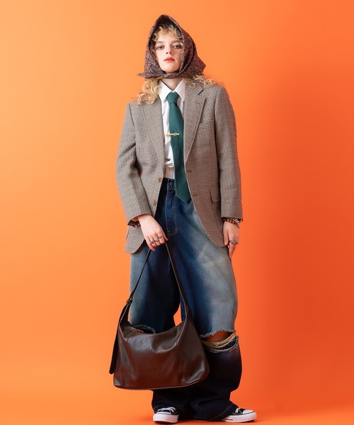 ankoROCK(アンコロック)の「an meets zakka 合成皮革レトロスクエアショルダーバッグ / バック 鞄 ユニセックス メンズ レディース カバン(ショルダーバッグ・レディース・ブラウン/ボルドー/ブラック・ONESIZE)」の18枚目の写真