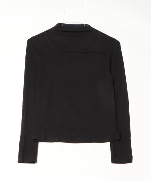 Vipoa(ヴィポア)の「レイヤードモックネックカットソー(Tシャツ/カットソー・レディース・ブラック/グレー・FREE)」の8枚目の写真