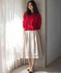 ラメオーガンジー スカート