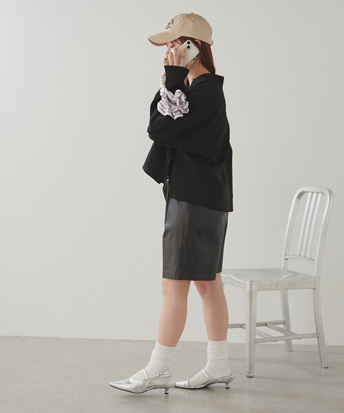 Actually(アクチュアリー)の「ストライプギャザースマホストラップ(スマホグッズ・レディース・ホワイト/ブルー系その他・0)」の5枚目の写真