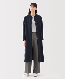 無印良品 | 婦人 洗いざらし ブロードスタンドカラー長袖ワンピース(ワンピース)