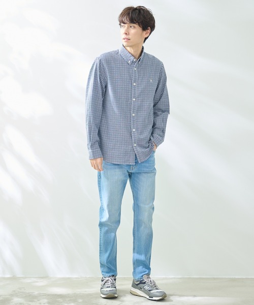 Arnold Palmer(アーノルドパーマー)の「EVERY DAY ギンガムチェック シェア シャツ(シャツ/ブラウス・レディース・ブルー/ネイビー/ブラック・LL/L/M/S)」の12枚目の写真