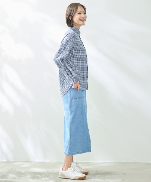 Arnold Palmer(アーノルドパーマー)の「EVERY DAY ギンガムチェック シェア シャツ(シャツ/ブラウス・レディース・ブルー/ネイビー/ブラック・LL/L/M/S)」の17枚目の写真