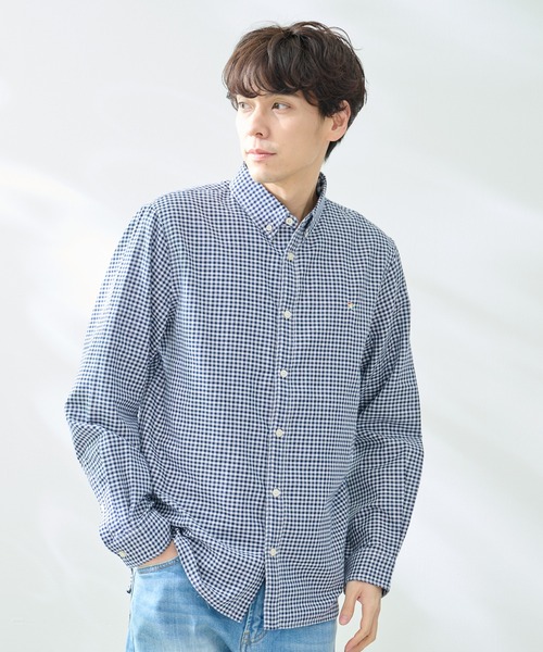 Arnold Palmer(アーノルドパーマー)の「EVERY DAY ギンガムチェック シェア シャツ(シャツ/ブラウス・レディース・ブルー/ネイビー/ブラック・LL/L/M/S)」の22枚目の写真