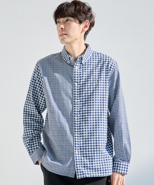 Arnold Palmer(アーノルドパーマー)の「EVERY DAY ギンガムチェック シェア シャツ(シャツ/ブラウス・レディース・ブルー/ネイビー/ブラック・LL/L/M/S)」の18枚目の写真