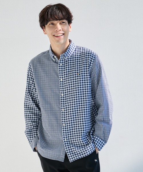 Arnold Palmer(アーノルドパーマー)の「EVERY DAY ギンガムチェック シェア シャツ(シャツ/ブラウス・レディース・ブルー/ネイビー/ブラック・LL/L/M/S)」の19枚目の写真