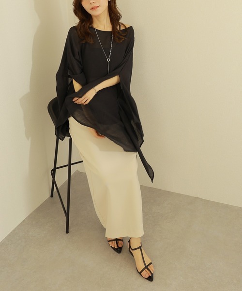 deuxieme classe Sheer Slit Sleeve プルオーバー Sheer Slit Sleeve プルオーバー（ニット/セーター）｜Deuxieme