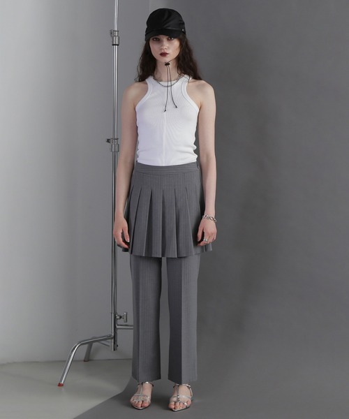 ROSE BUD（ローズバッド）の「アメスリタンクトップ（タンクトップ・レディース・ホワイト/ブラック/バーガンディー・ONE SIZE）」の5枚目の写真