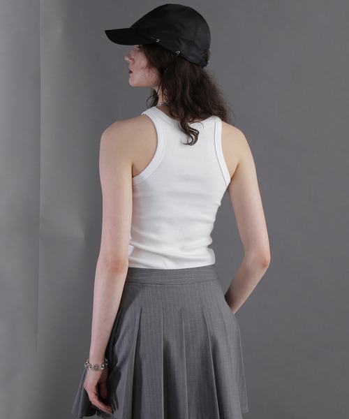 ROSE BUD（ローズバッド）の「アメスリタンクトップ（タンクトップ・レディース・ホワイト/ブラック/バーガンディー・ONE SIZE）」の11枚目の写真