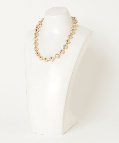 ROSE BUD（ローズバッド）の「BALL CHAIN NECKLACE（ネックレス・レディース・シルバー/ゴールド・ONE SIZE）」の5枚目の写真