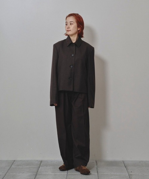 Wool Soutiencollar Jacket（テーラードジャケット）｜TODAYFUL