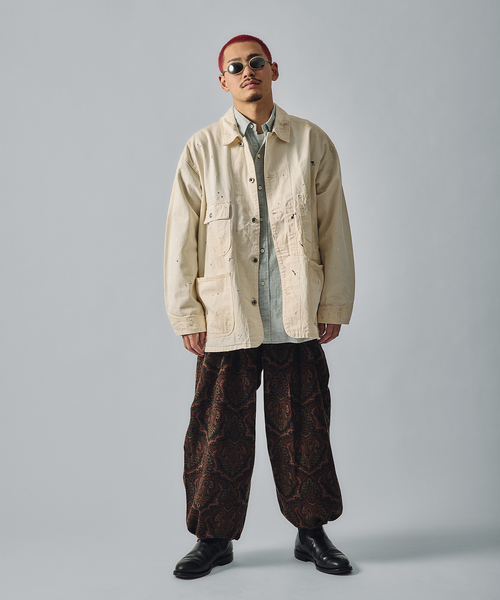 JOURNAL STANDARD J.S HOMESTEAD(ジャーナルスタンダードホームステッド)の「J.S.Homestead / ペイズリープリント エアークルーパンツ(その他パンツ・メンズ・ブラウン/ボルドー/ブラック・MEDIUM/LARGE)」の4枚目の写真