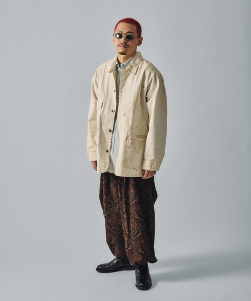 JOURNAL STANDARD J.S HOMESTEAD(ジャーナルスタンダードホームステッド)の「J.S.Homestead / ペイズリープリント エアークルーパンツ(その他パンツ・メンズ・ブラウン/ボルドー/ブラック・MEDIUM/LARGE)」の5枚目の写真