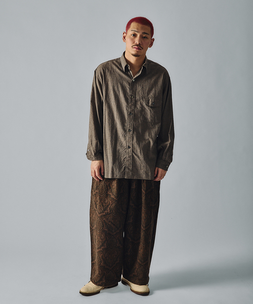 JOURNAL STANDARD J.S HOMESTEAD(ジャーナルスタンダードホームステッド)の「J.S.Homestead / ペイズリープリント エアークルーパンツ(その他パンツ・メンズ・ブラウン/ボルドー/ブラック・MEDIUM/LARGE)」の9枚目の写真