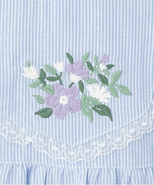 セール】衿レースロンパース（ロンパース）｜petit main