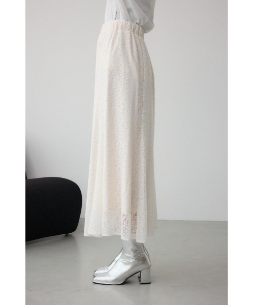 AZUL by moussy（アズールバイマウジー）の「レースフレアスカート（スカート・レディース・ブラック/オフホワイト・SMALL/MEDIUM）」の18枚目の写真