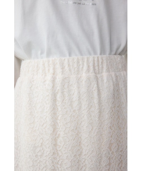 AZUL by moussy（アズールバイマウジー）の「レースフレアスカート（スカート・レディース・ブラック/オフホワイト・SMALL/MEDIUM）」の16枚目の写真