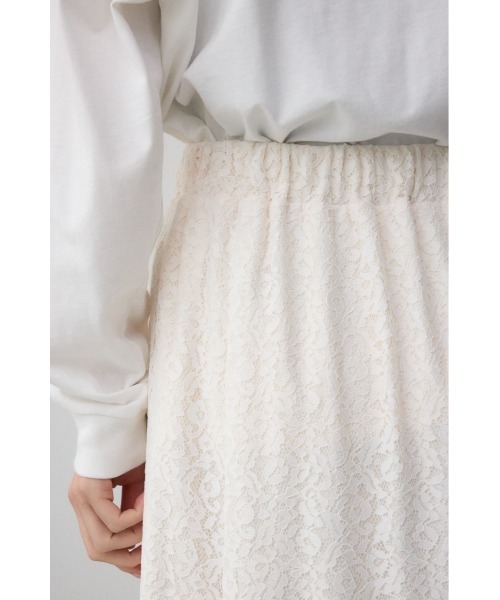 AZUL by moussy（アズールバイマウジー）の「レースフレアスカート（スカート・レディース・ブラック/オフホワイト・SMALL/MEDIUM）」の15枚目の写真