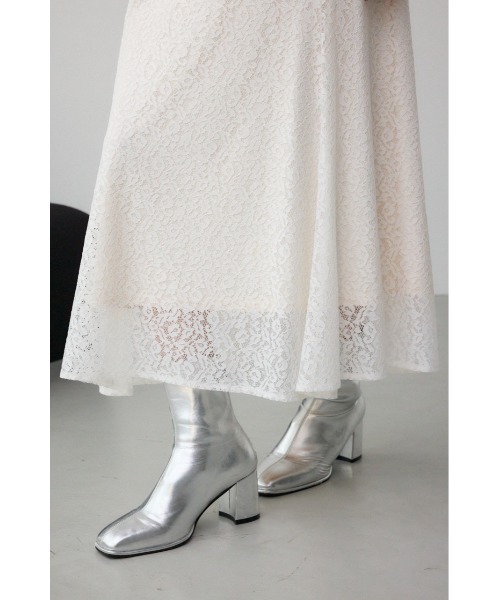 AZUL by moussy（アズールバイマウジー）の「レースフレアスカート（スカート・レディース・ブラック/オフホワイト・SMALL/MEDIUM）」の14枚目の写真