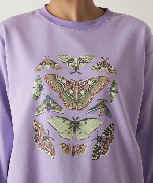 Eddie Bauer（エディーバウアー）の「長袖 グラフィック ライトスウェット（スウェット・レディース・アイボリー/ラベンダー/ブラック・L/M/S/XL）」の12枚目の写真