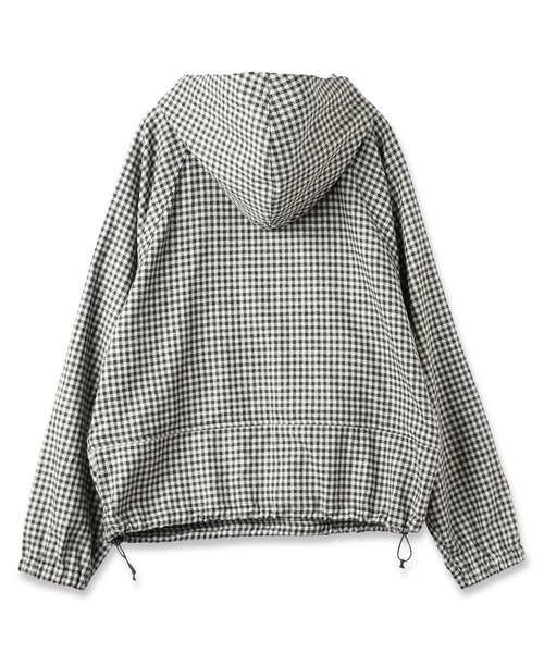 JIEDA(ジエダ)の「CHECK PULLOVER PARKA(パーカー・メンズ・ブラック×グレー/ホワイト×ブラック・1/2)」の9枚目の写真