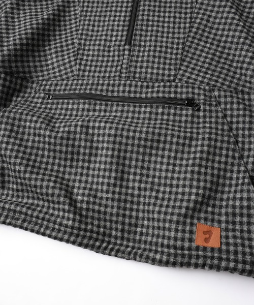 JIEDA(ジエダ)の「CHECK PULLOVER PARKA(パーカー・メンズ・ブラック×グレー/ホワイト×ブラック・1/2)」の14枚目の写真