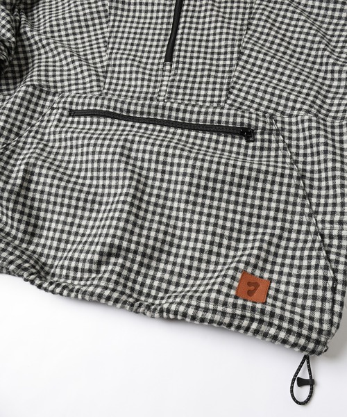 JIEDA(ジエダ)の「CHECK PULLOVER PARKA(パーカー・メンズ・ブラック×グレー/ホワイト×ブラック・1/2)」の7枚目の写真