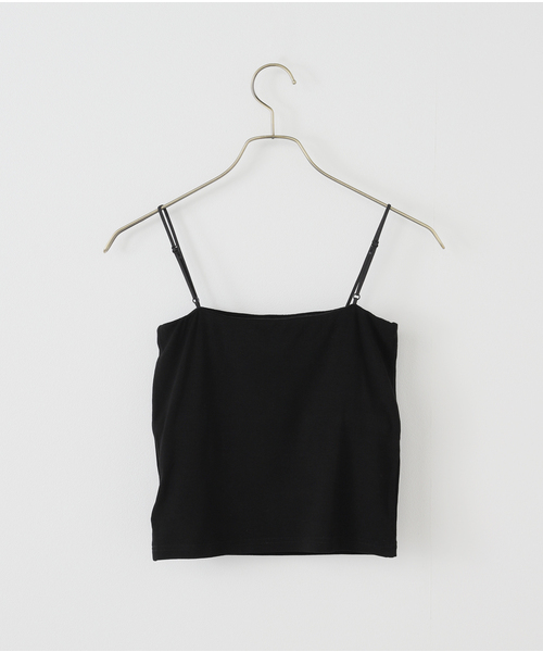 Spick & Span（スピックアンドスパン）の「Cup in ベアキャミソール（インナーウェア/肌着・レディース・ブラック/ホワイト・FREE）」の7枚目の写真